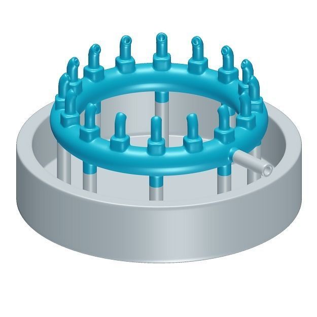 Kids Water Fountain Toy 3D model_1