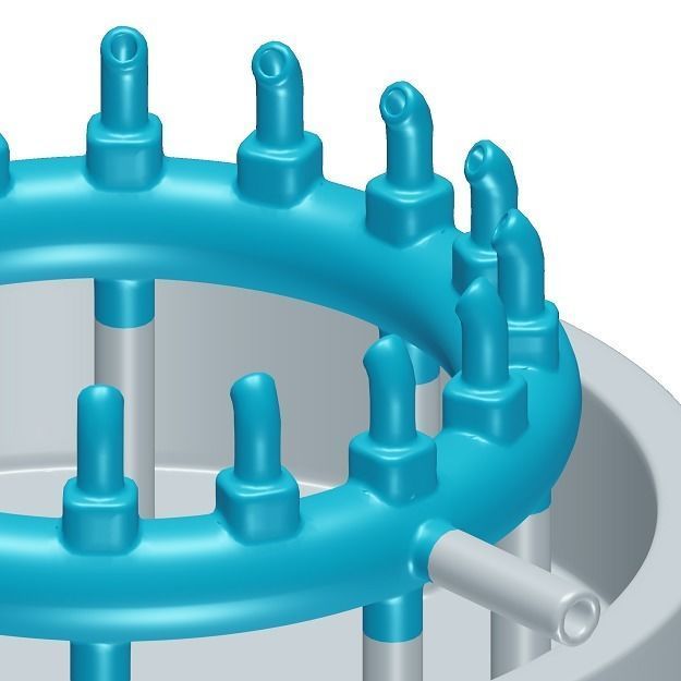 Kids Water Fountain Toy 3D model_2