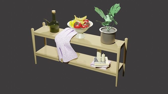 STYLIZED KITCHEN FURNITURE 3D model