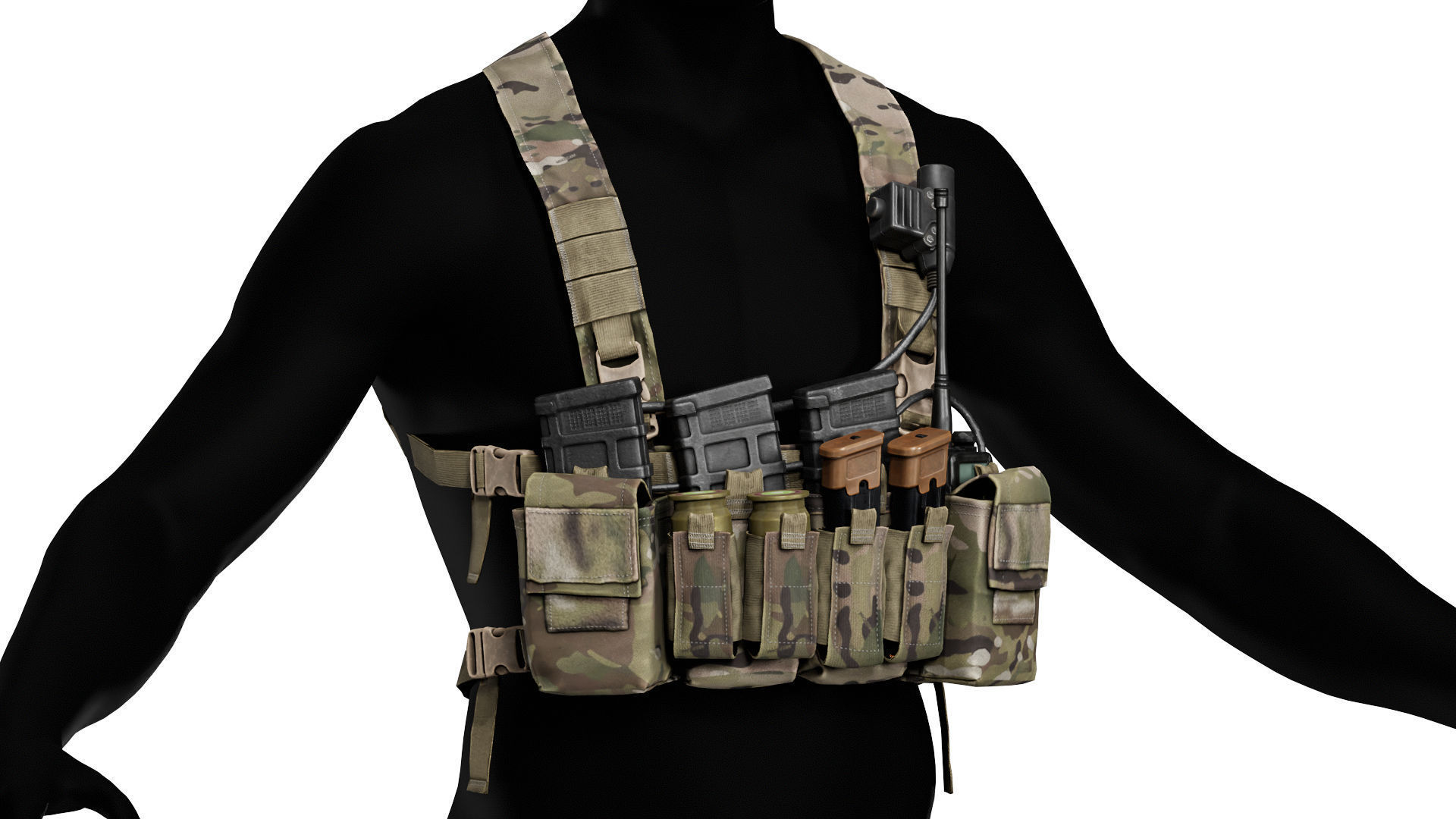 HALEY STRATEGIC D3CRXM CHEST RIG Low-poly 3D model_2