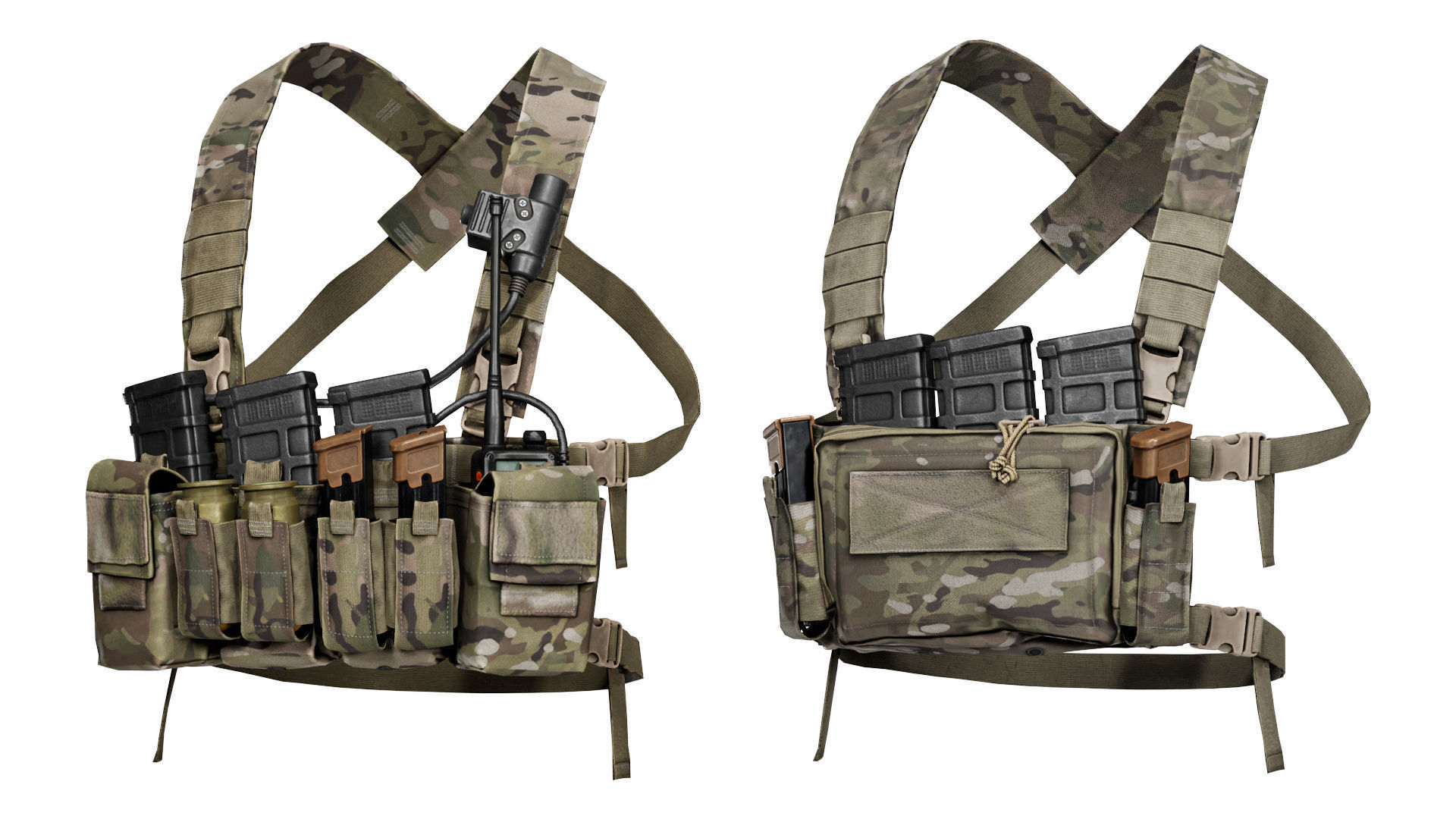 HALEY STRATEGIC D3CRXM CHEST RIG Low-poly 3D model_1