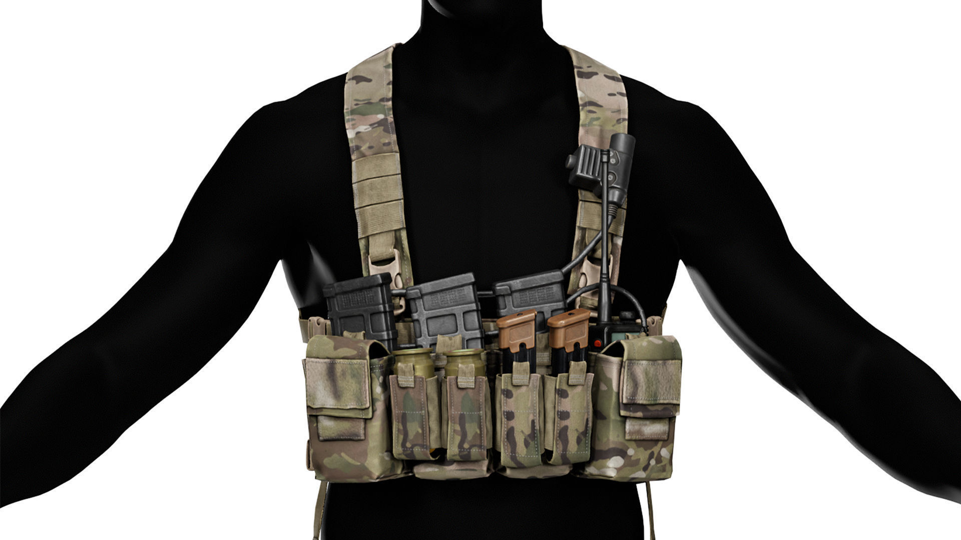 HALEY STRATEGIC D3CRXM CHEST RIG Low-poly 3D model_4