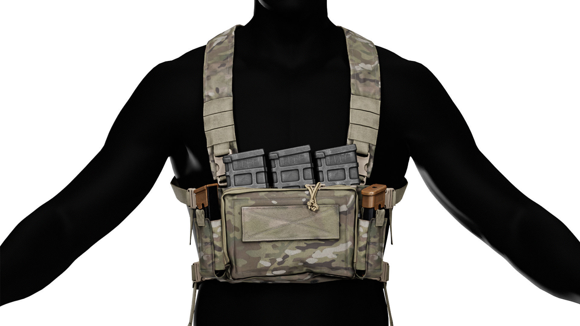 HALEY STRATEGIC D3CRXM CHEST RIG Low-poly 3D model_7
