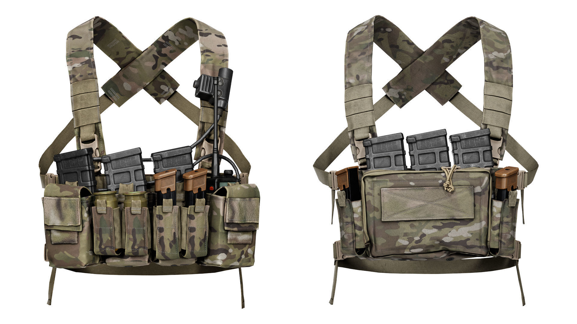 HALEY STRATEGIC D3CRXM CHEST RIG Low-poly 3D model_5