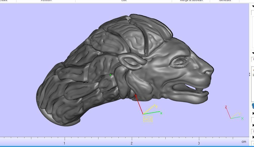 Lion 06 t complete fix 3D print model_13
