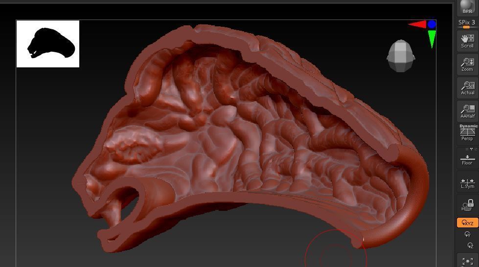 Lion 06 t complete fix 3D print model_8