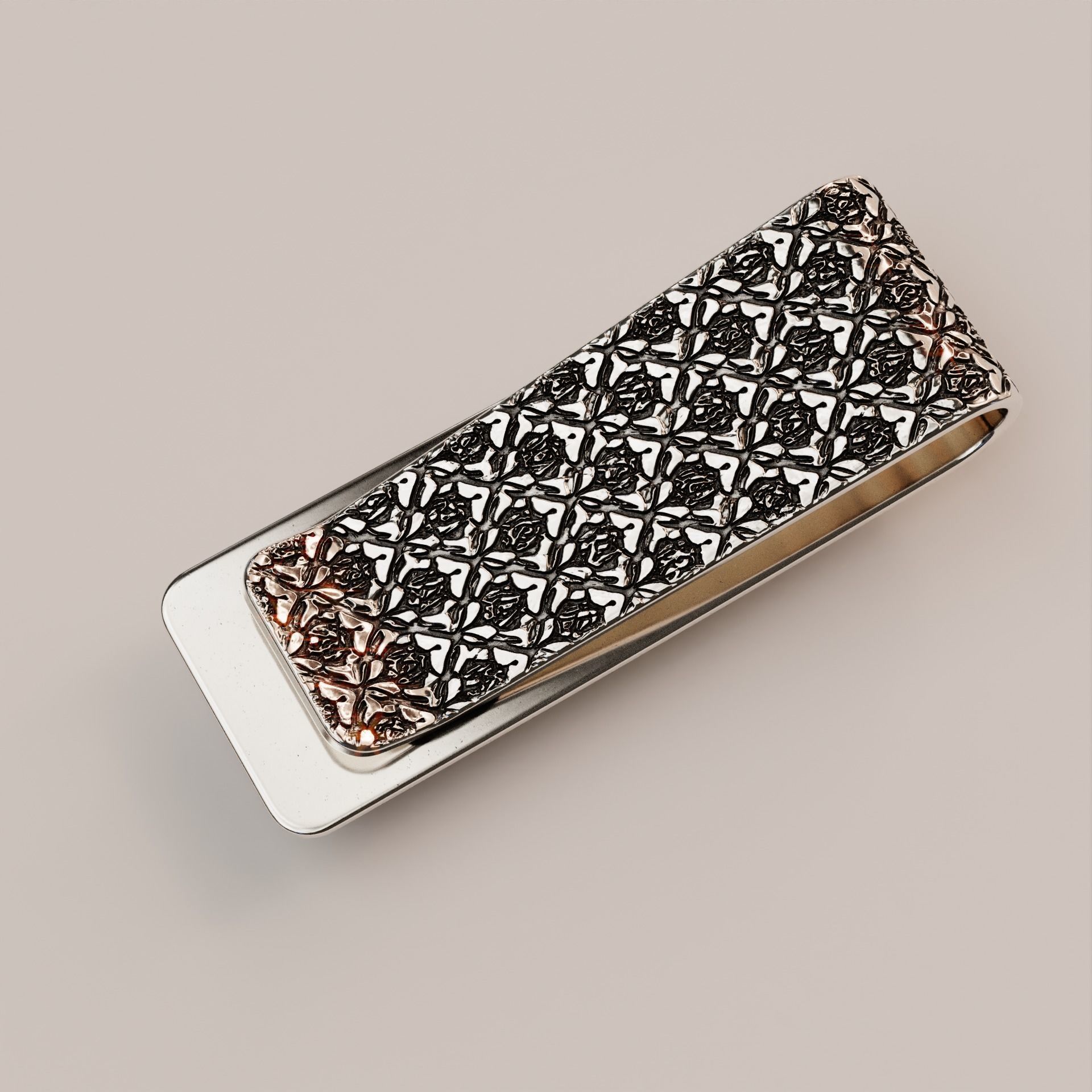 Lion money clip N1 3D print model_1