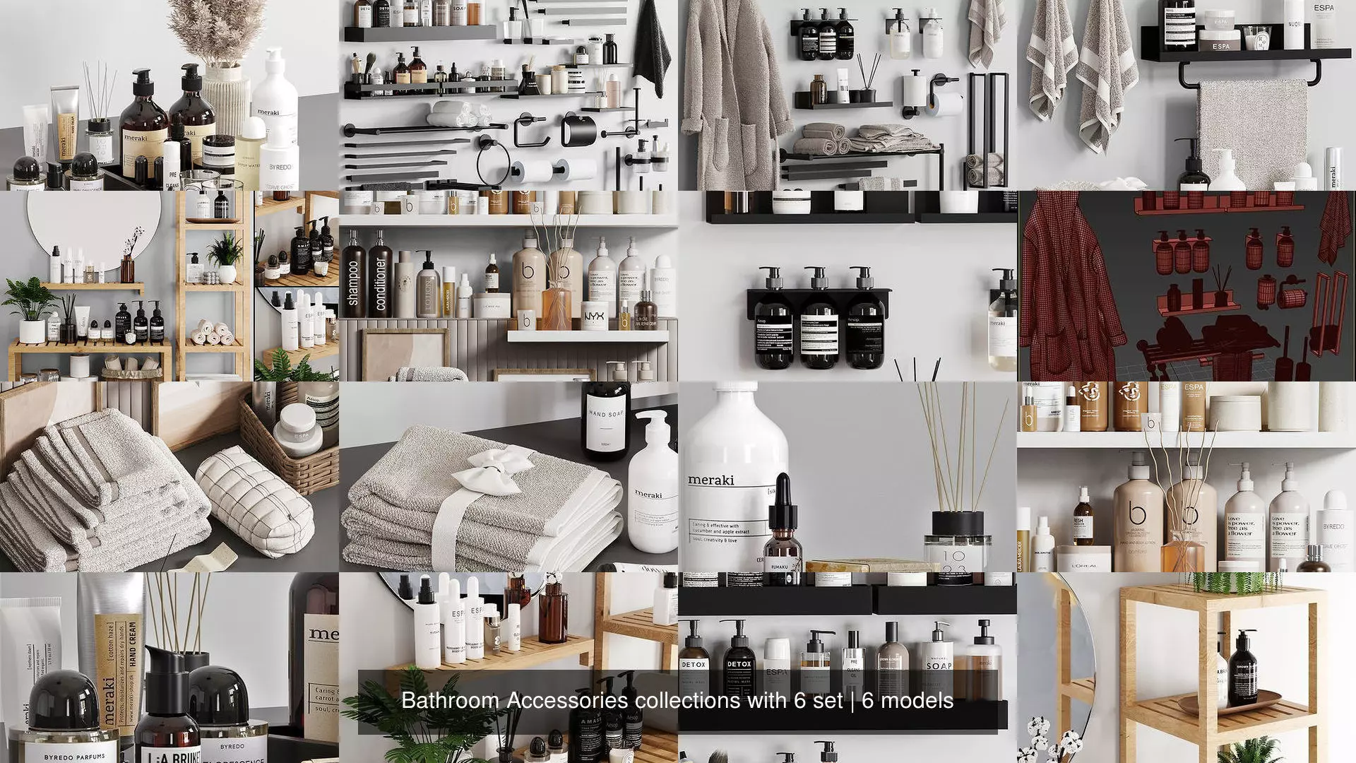 Bathroom Accessories collections with 6 set _0