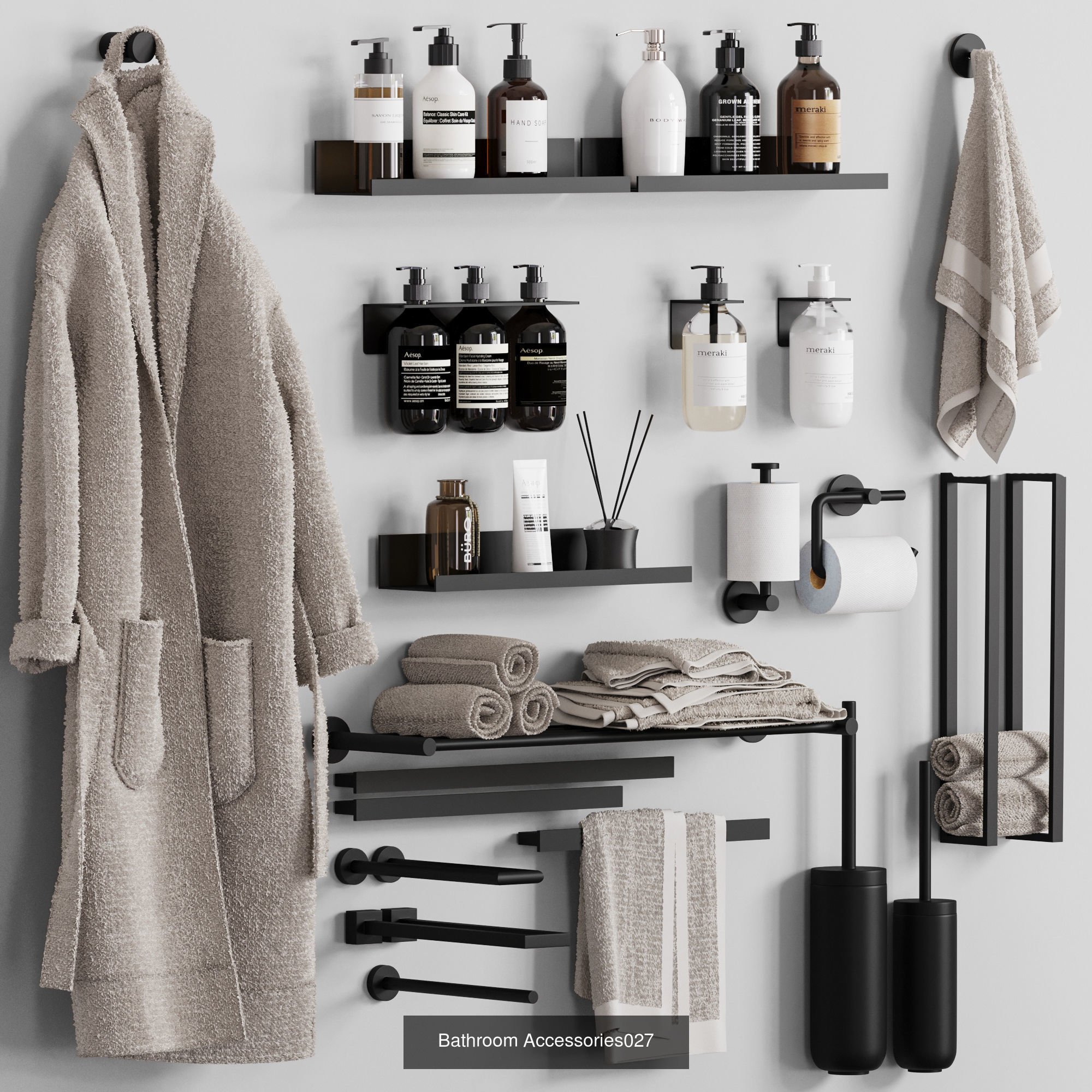 Bathroom Accessories collections with 6 set _3