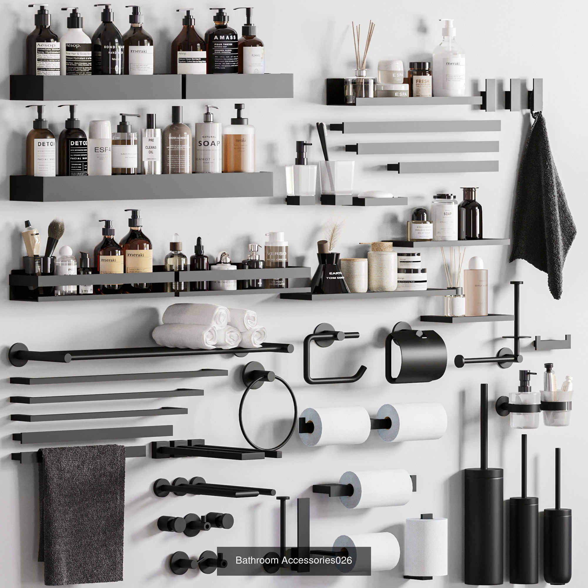 Bathroom Accessories collections with 6 set _2