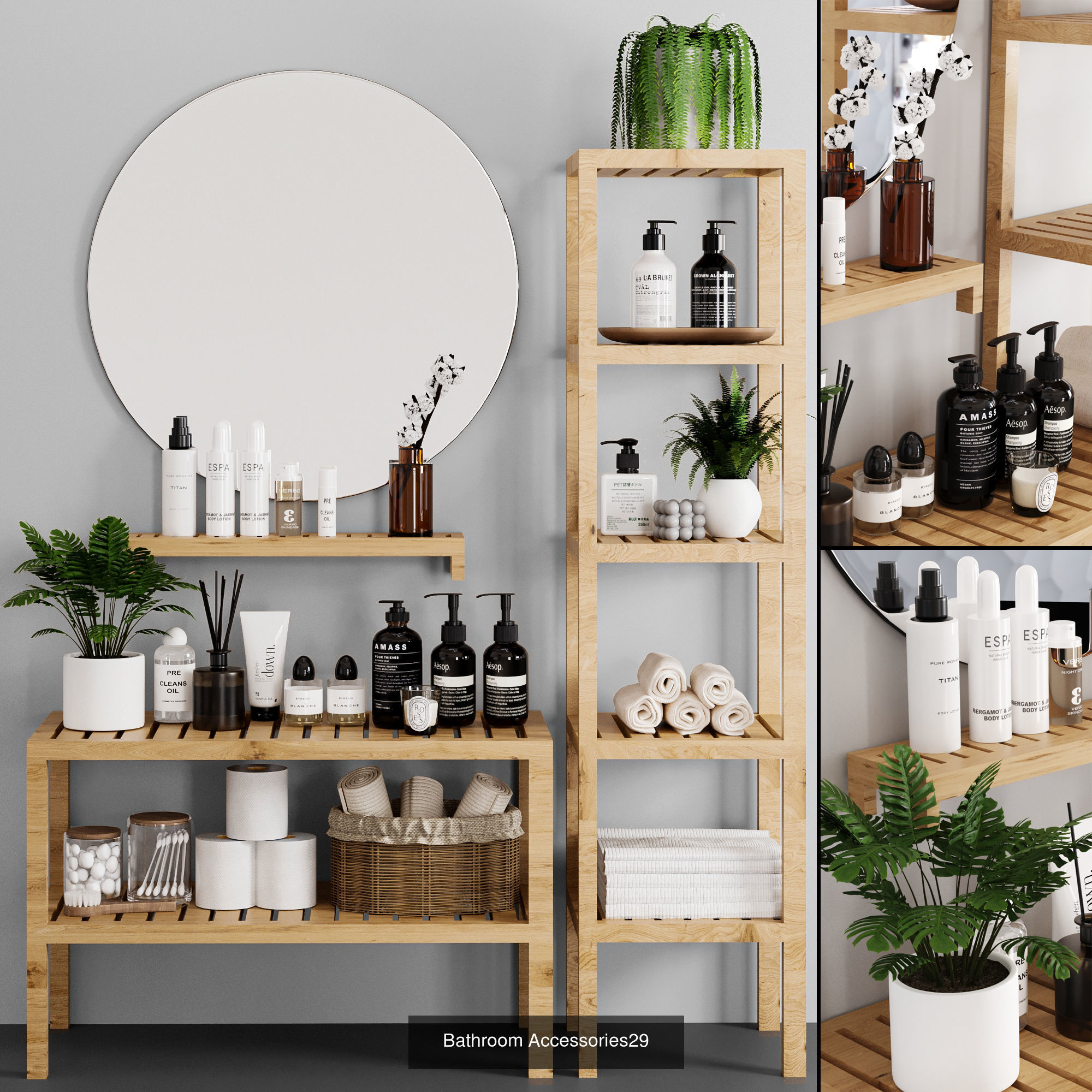 Bathroom Accessories collections with 6 set _5