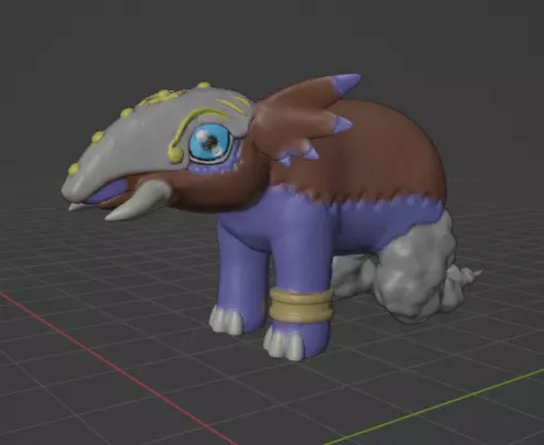 tapirmon 3D print model_0