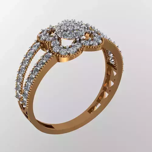 Diamond Ring Jewellery for Women 3D print model