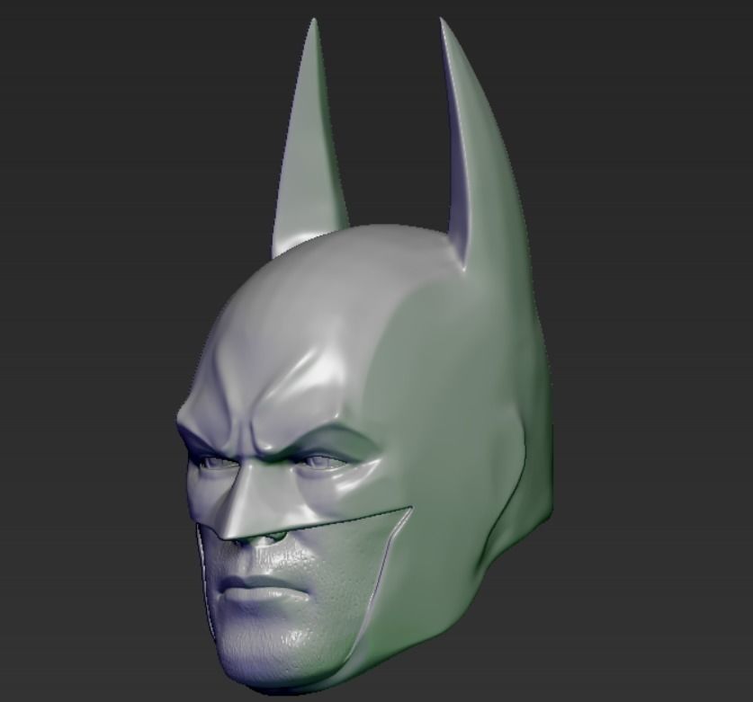 BATMAN FROM ARKHAM CITY 3D HEAD FOR MCFARLANE TOYS 3D print model_1