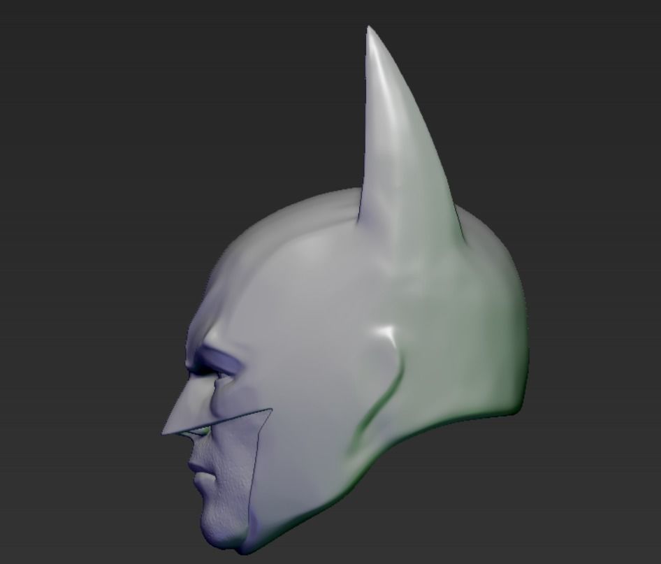 BATMAN FROM ARKHAM CITY 3D HEAD FOR MCFARLANE TOYS 3D print model_2