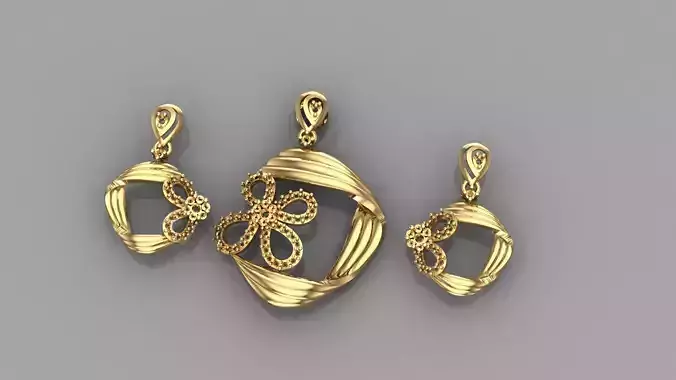 Women pendant 3D print model