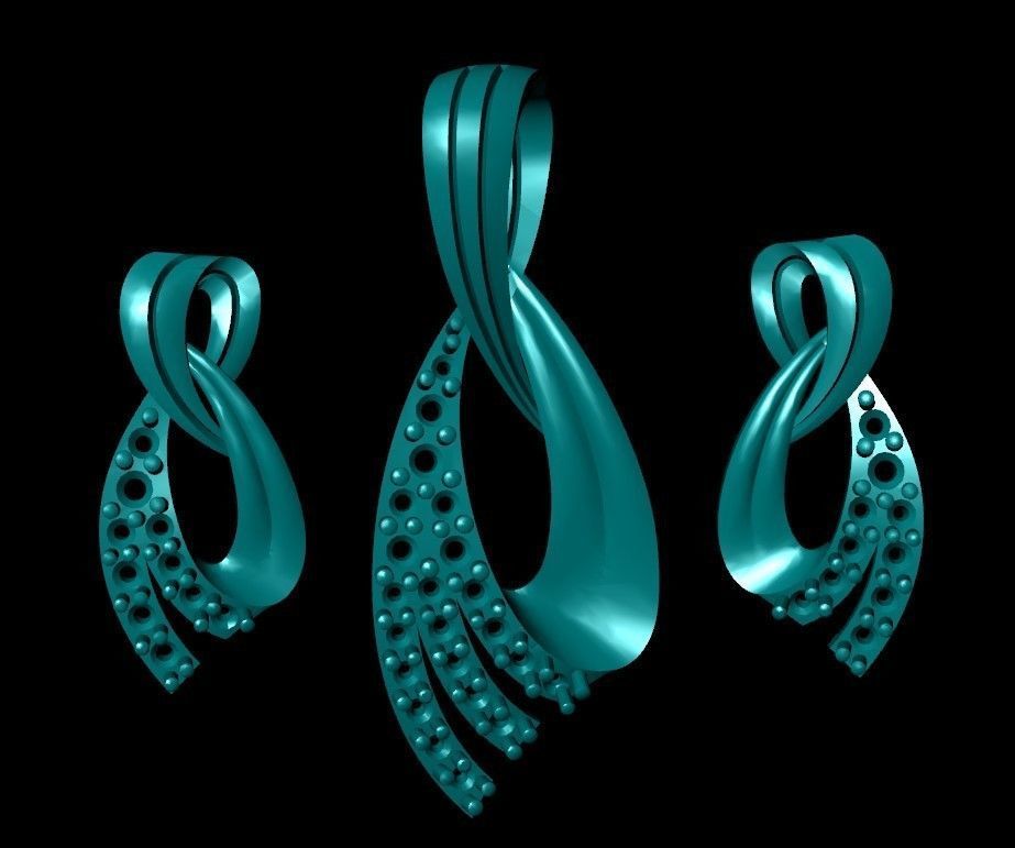 Women pendant 3D print model 3D print model_1