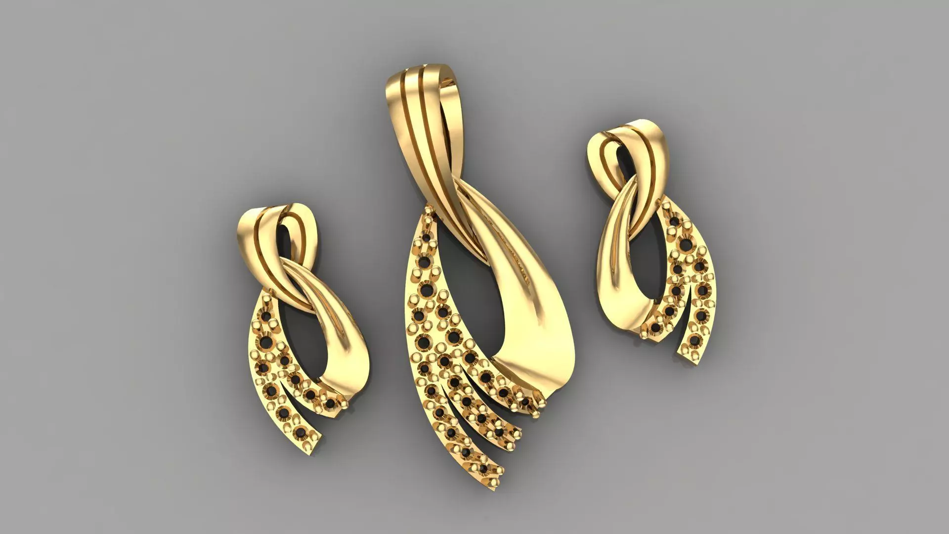 Women pendant 3D print model 3D print model_0
