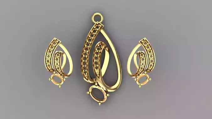 Women pendant 3D print model