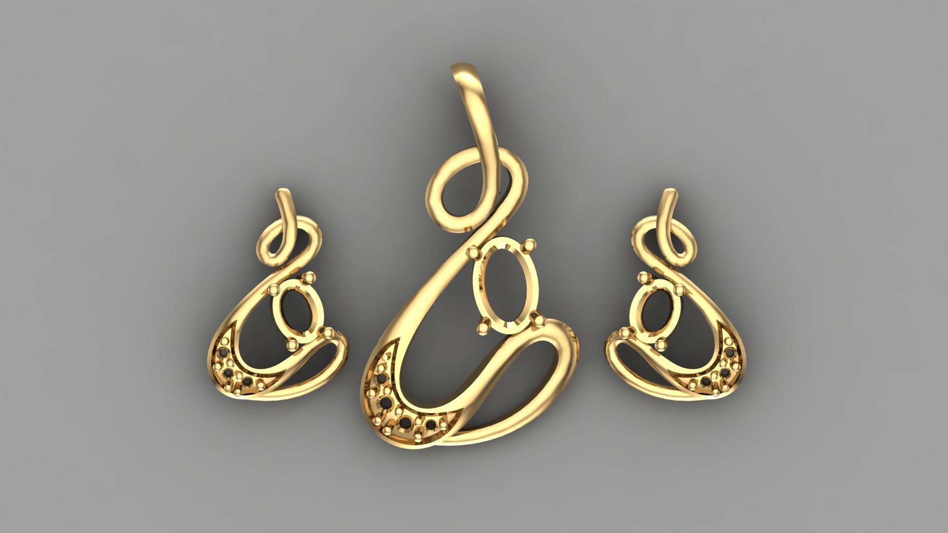 Women pendant 3D print model 3D print model_1