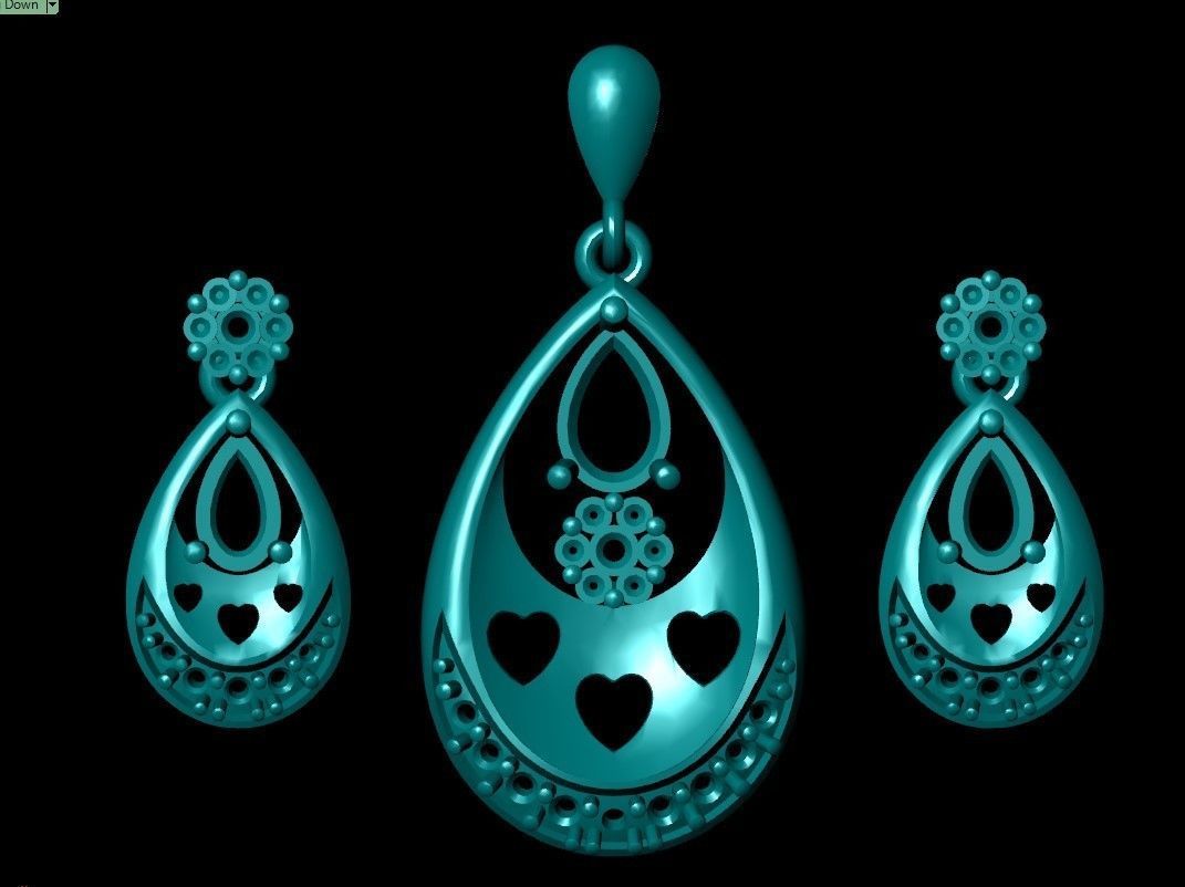 Women pendant 3D print model 3D print model_2