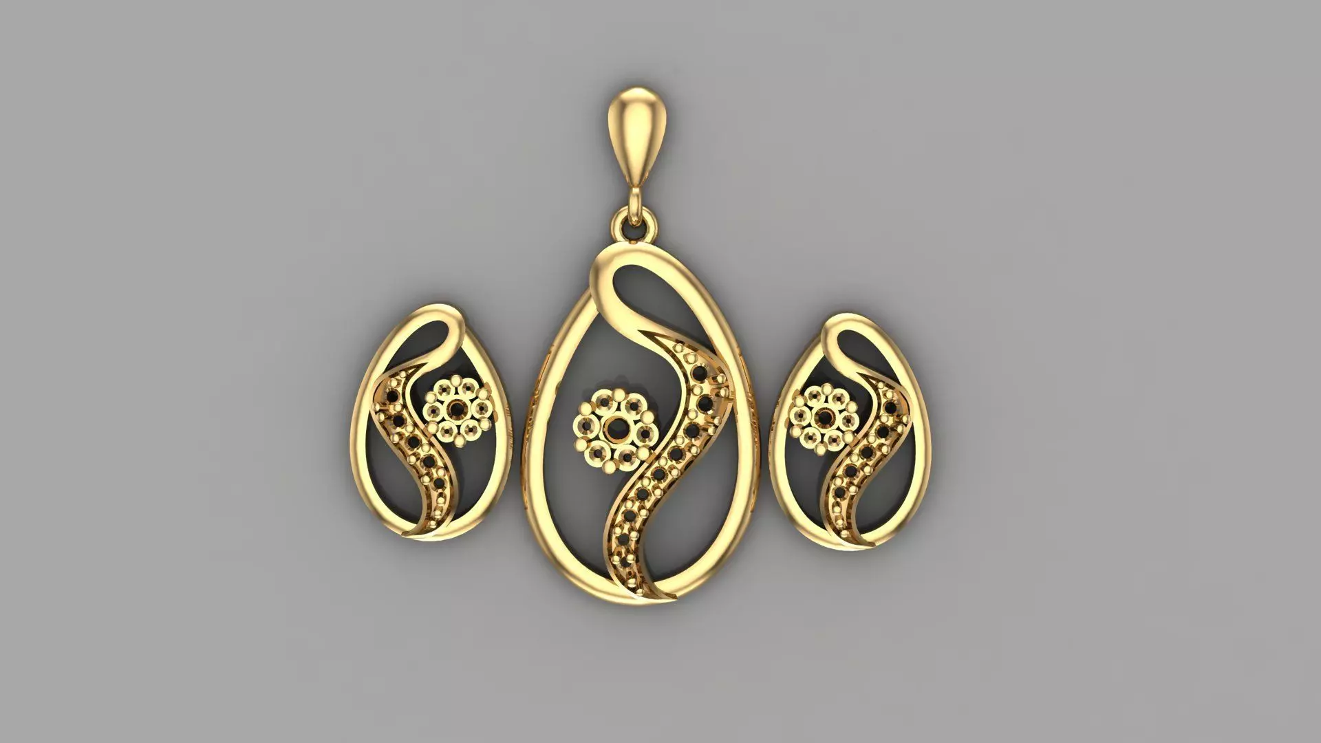 Women pendant 3D print model 3D print model_0