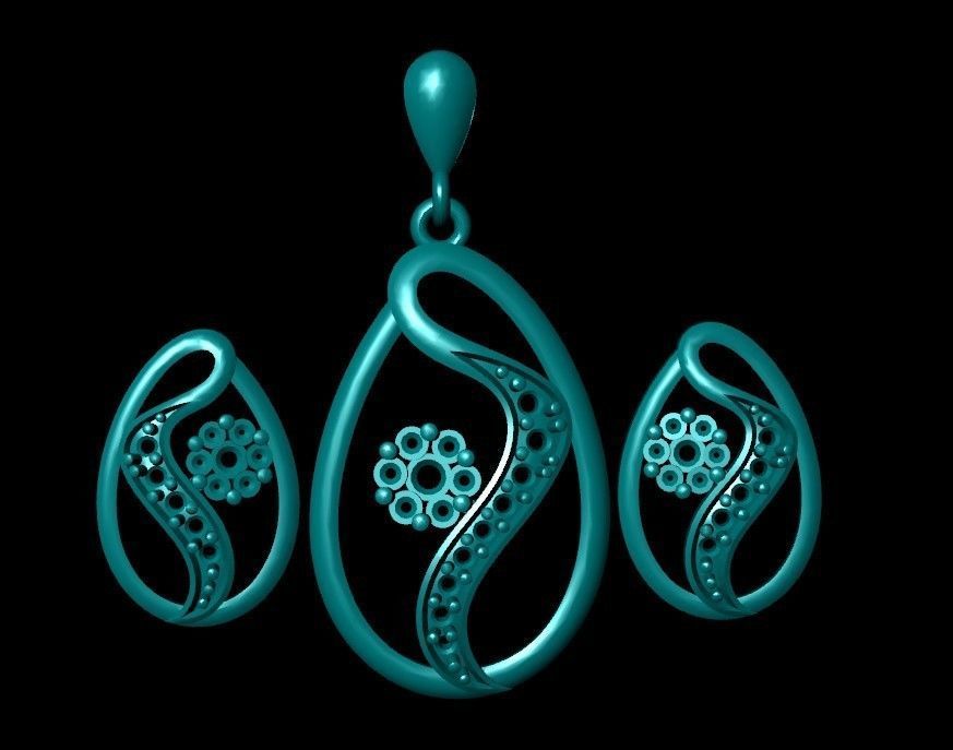Women pendant 3D print model 3D print model_2