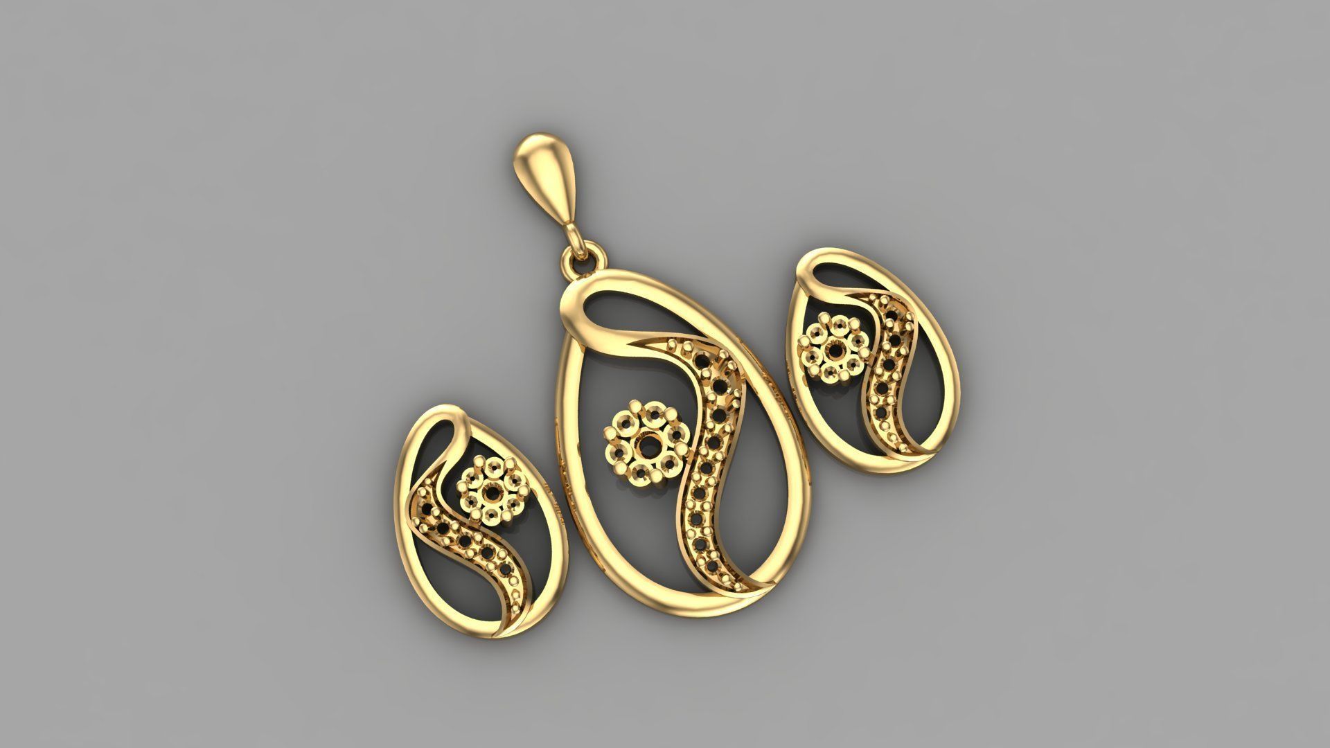 Women pendant 3D print model 3D print model_1