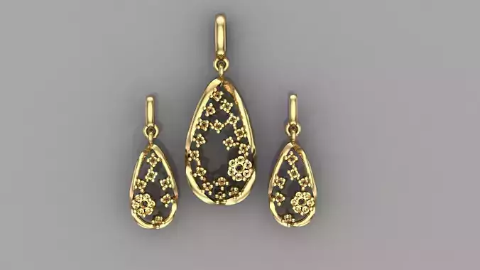 Women pendant 3D print model