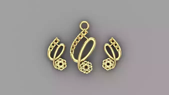 Women pendant 3D print model