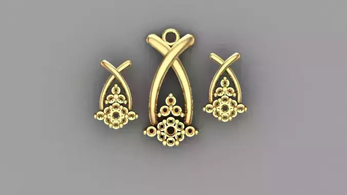 Women pendant 3D print model