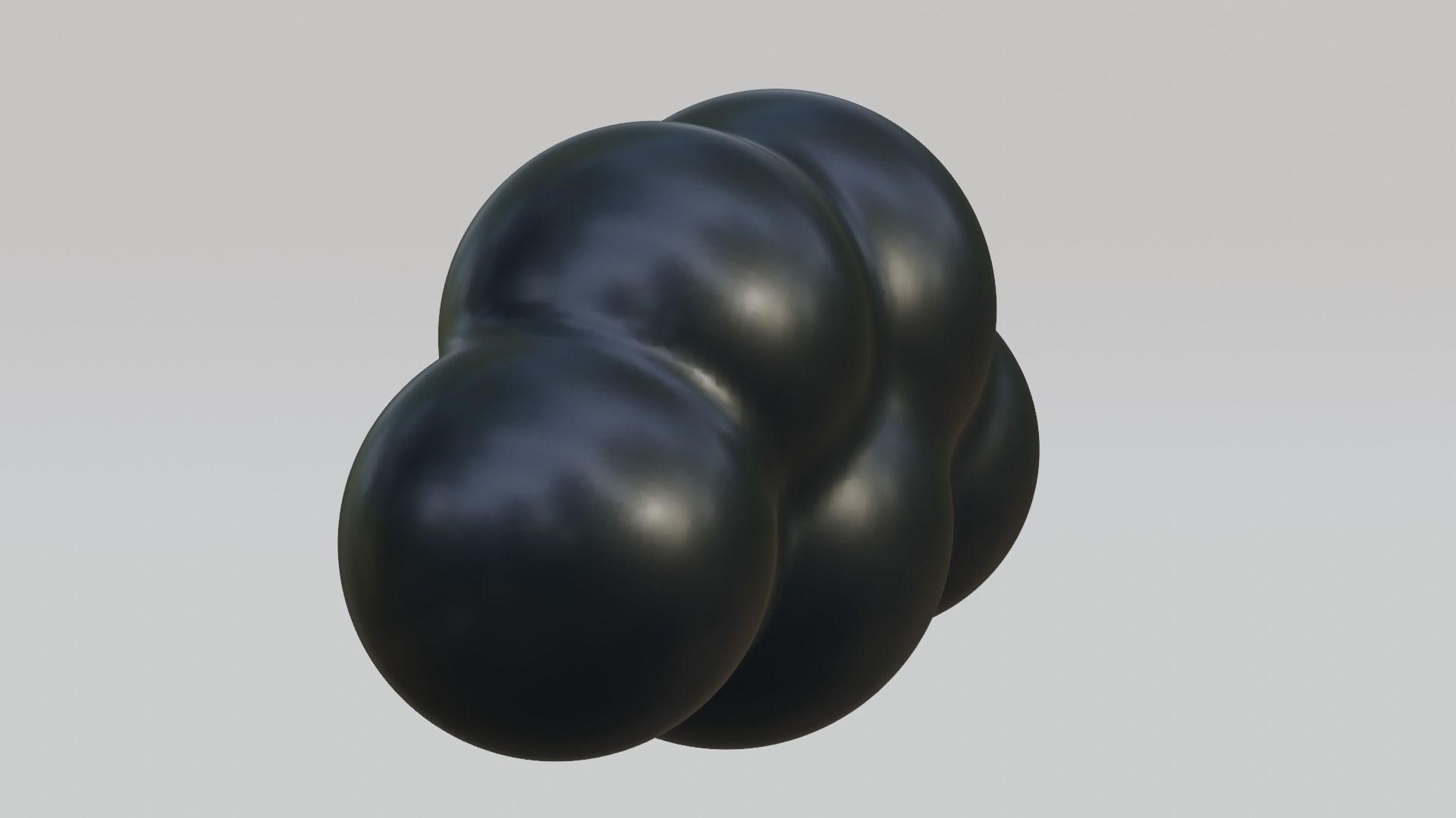 Black Cloud Low-poly 3D model_9