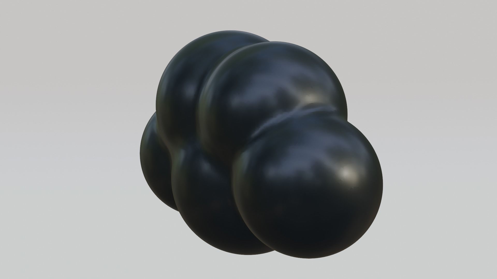 Black Cloud Low-poly 3D model_10