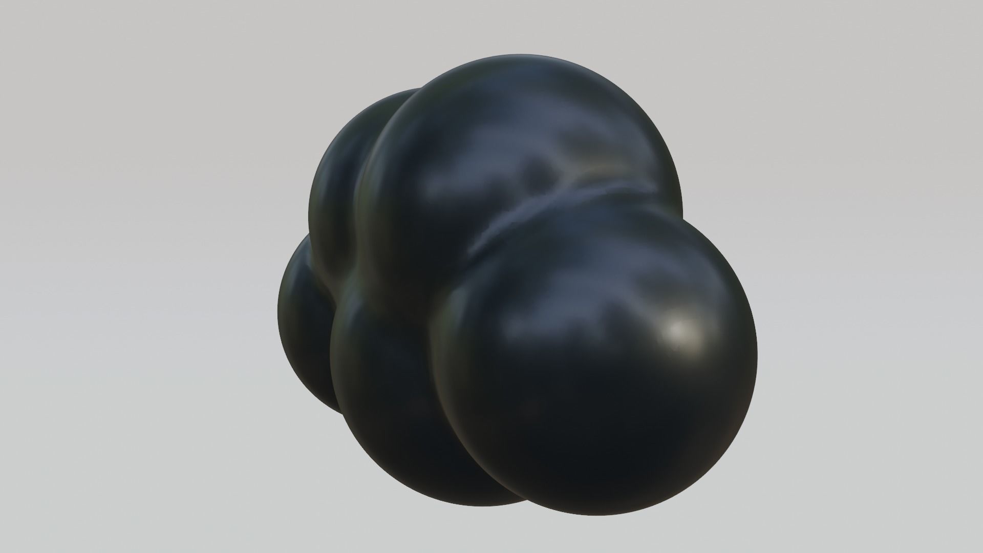 Black Cloud Low-poly 3D model_4
