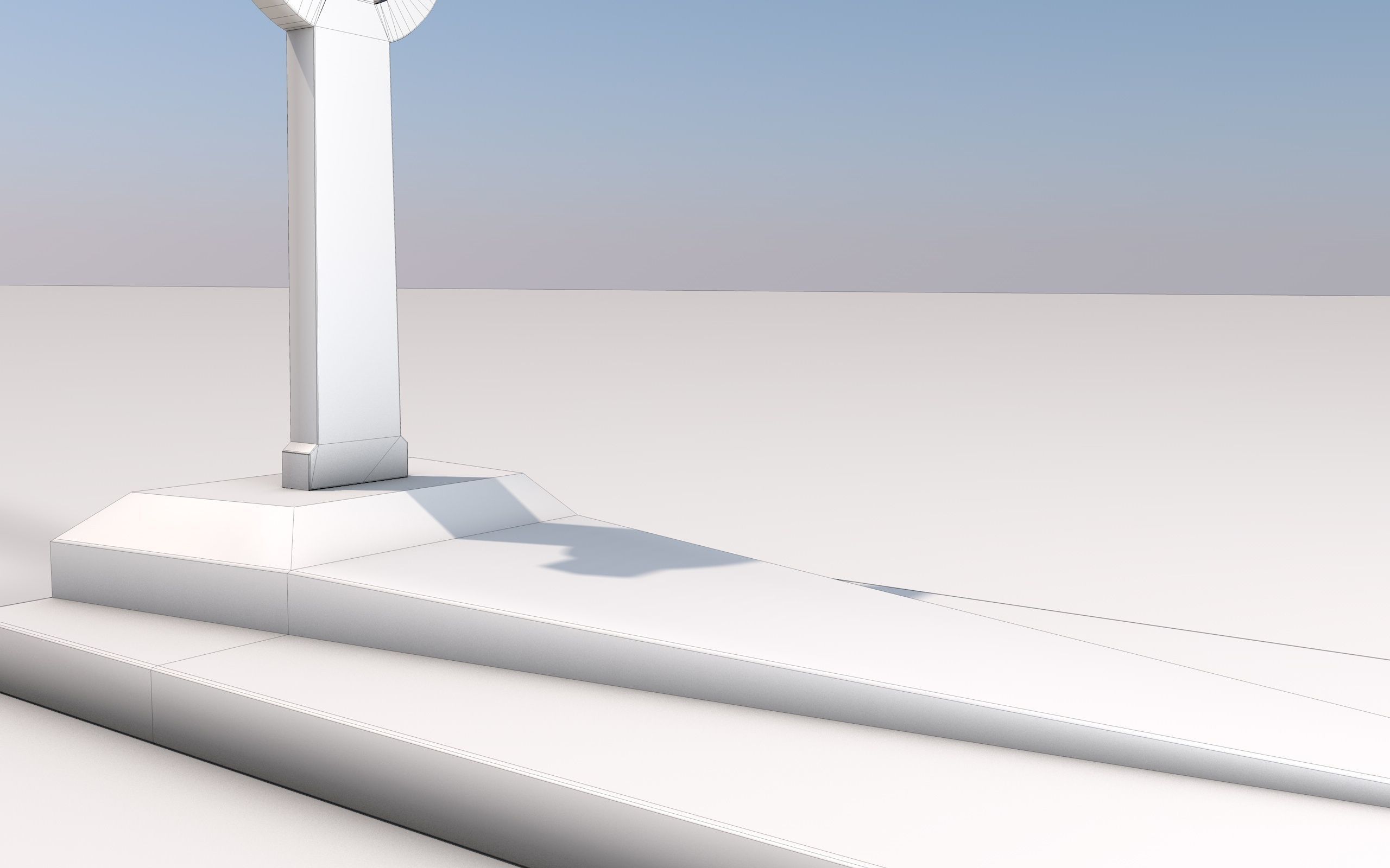 Cemetery  Low-poly 3D model_19