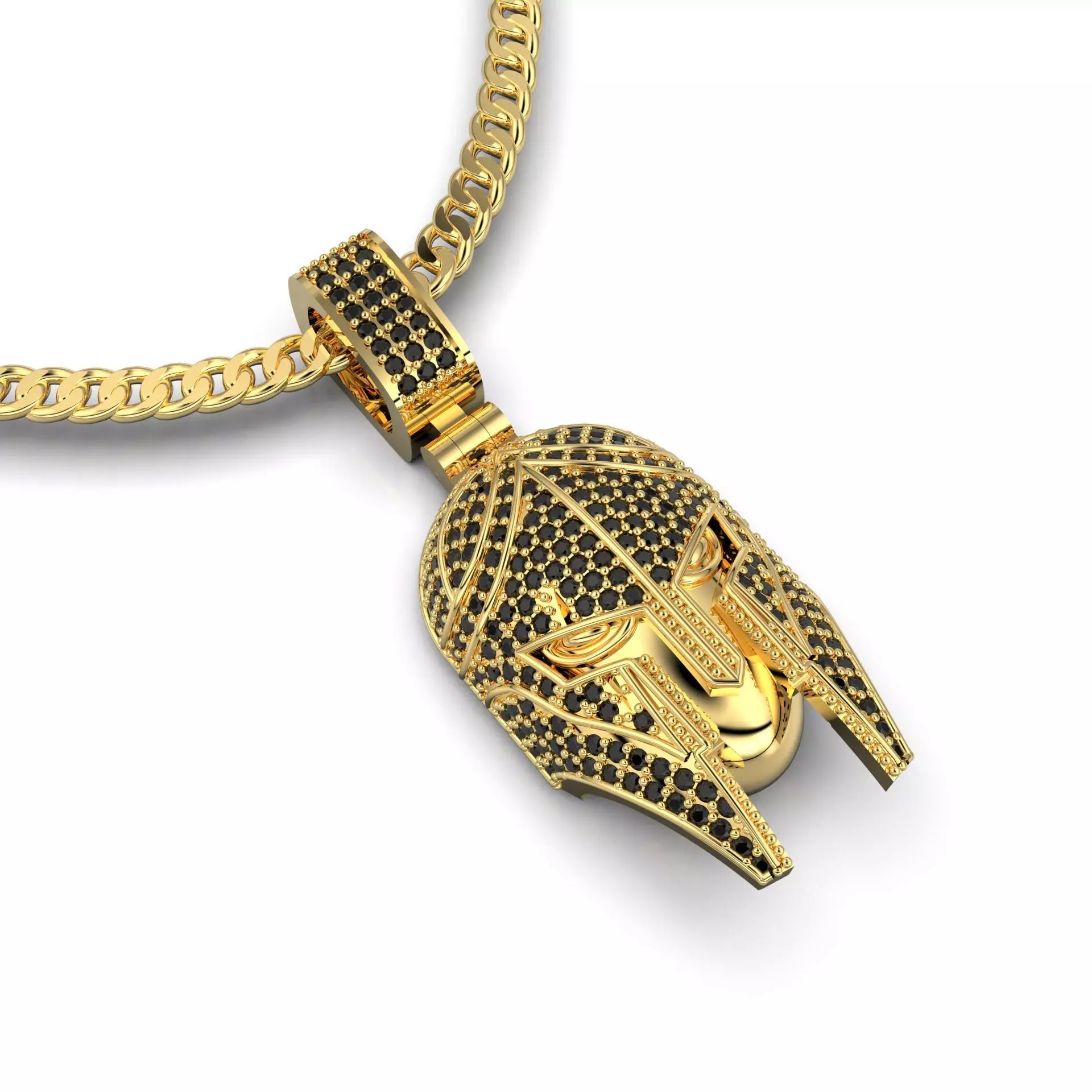 Spartan Pendant Full ice 3D print model_0