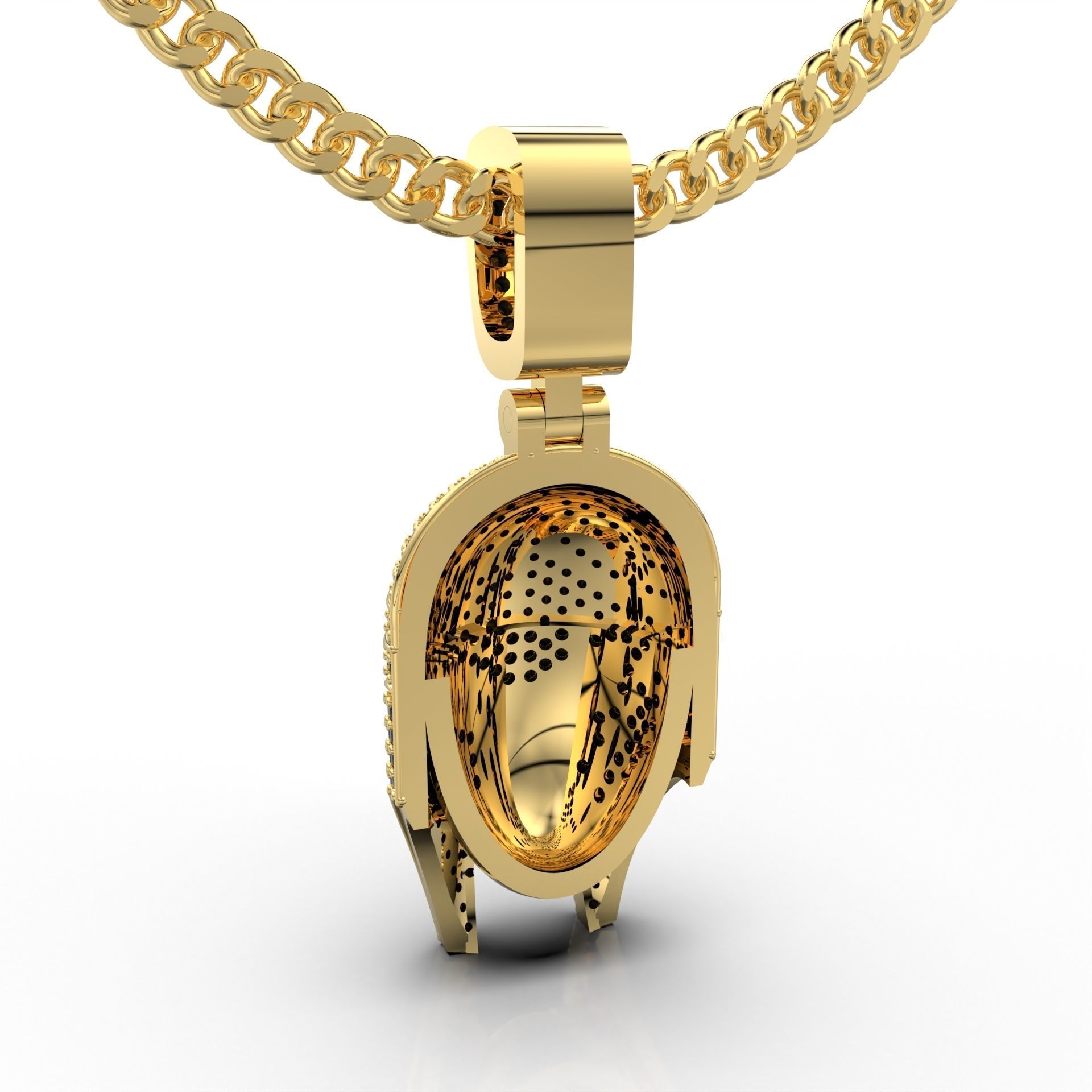 Spartan Pendant Full ice 3D print model_5