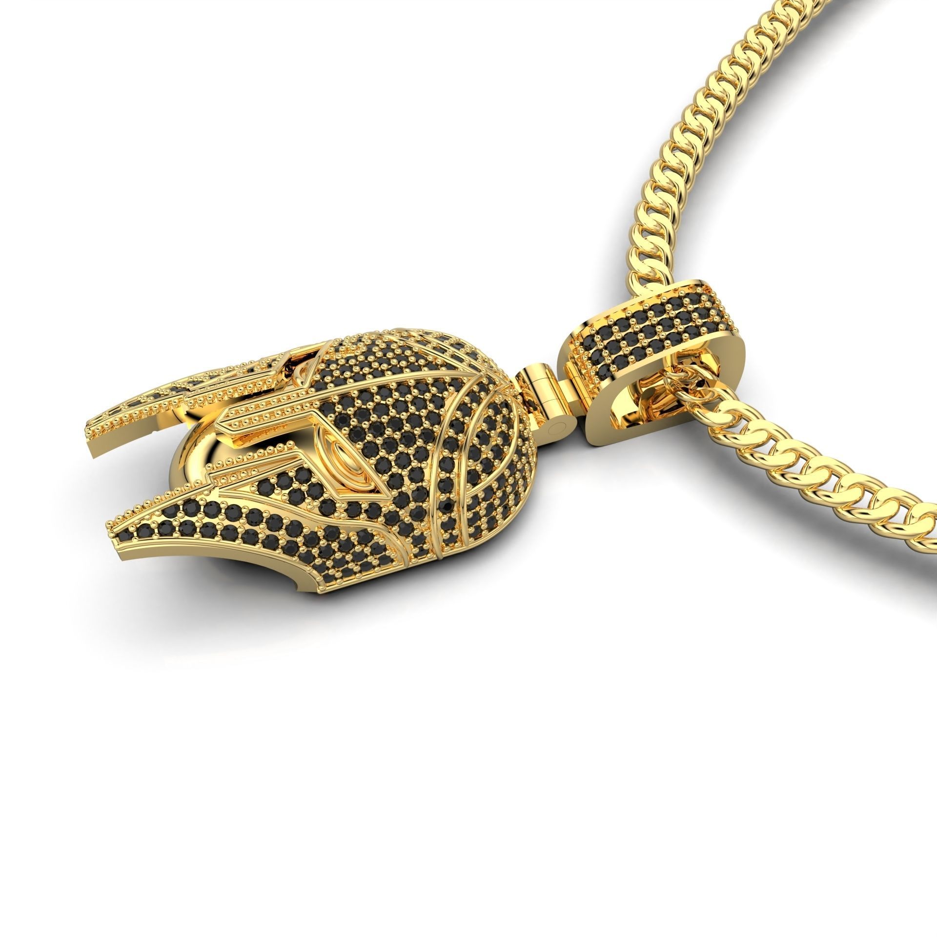 Spartan Pendant Full ice 3D print model_3
