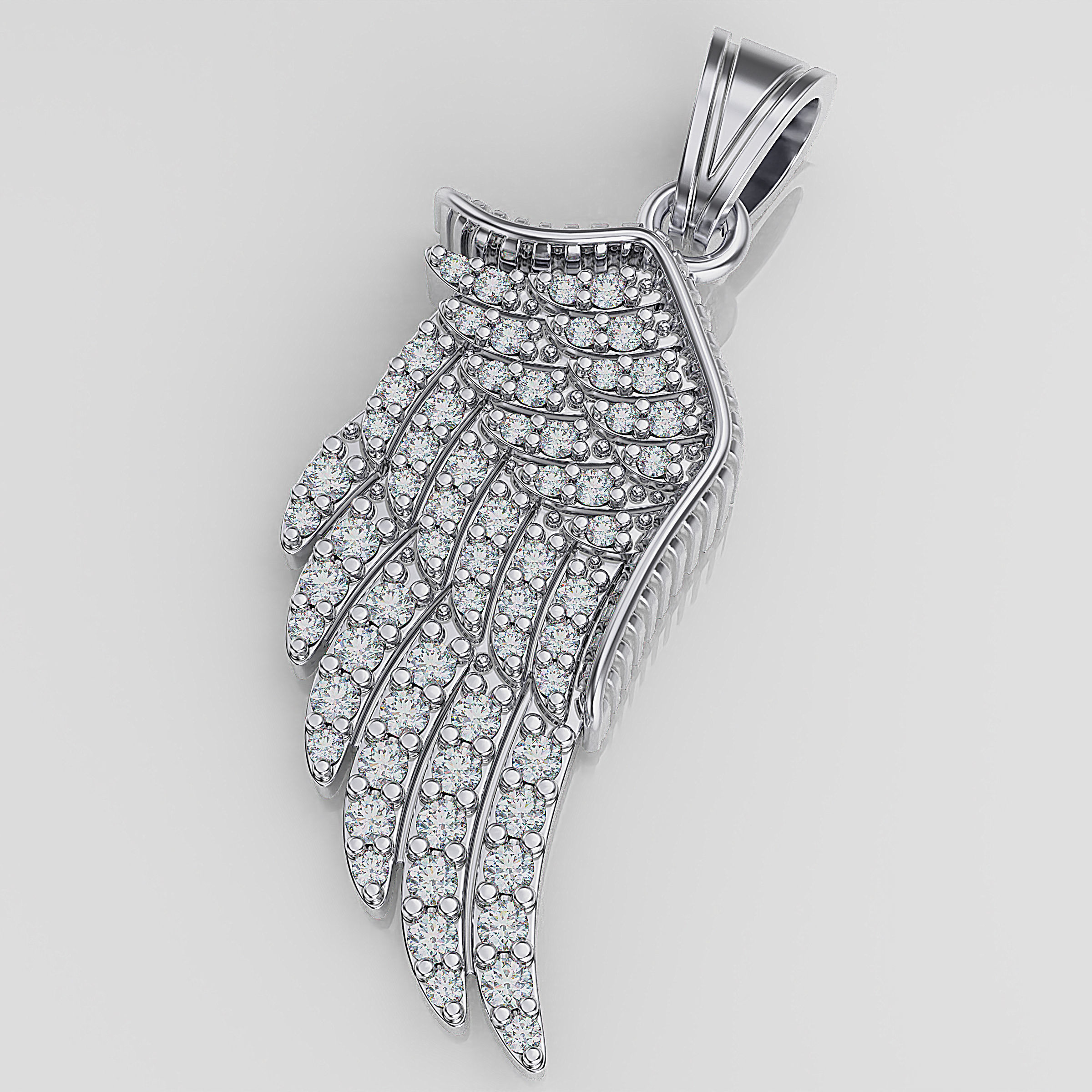 Wings Pendant 3D print model_15