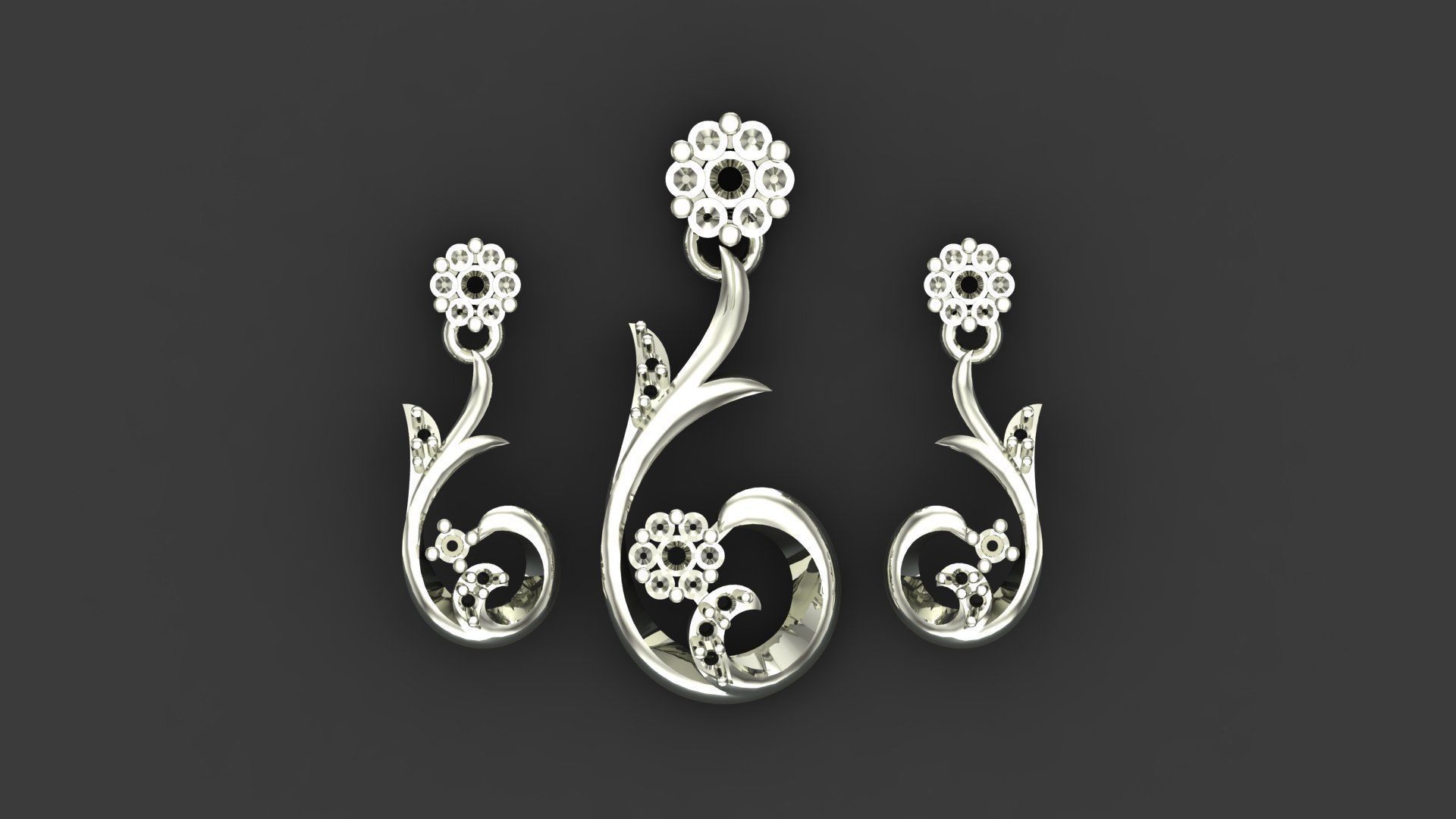 Women pendant 3D print model 3D print model_1