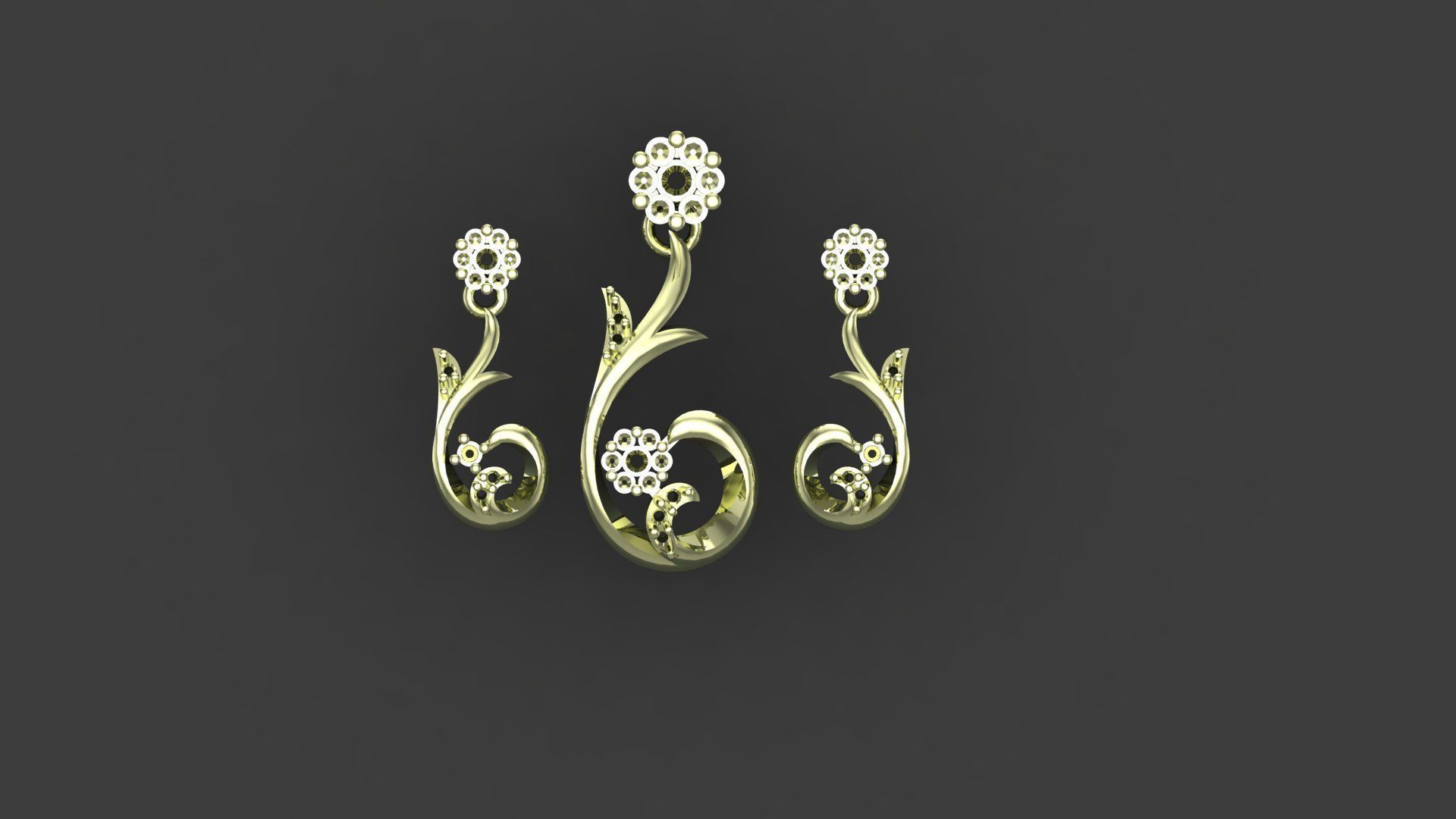 Women pendant 3D print model 3D print model_7