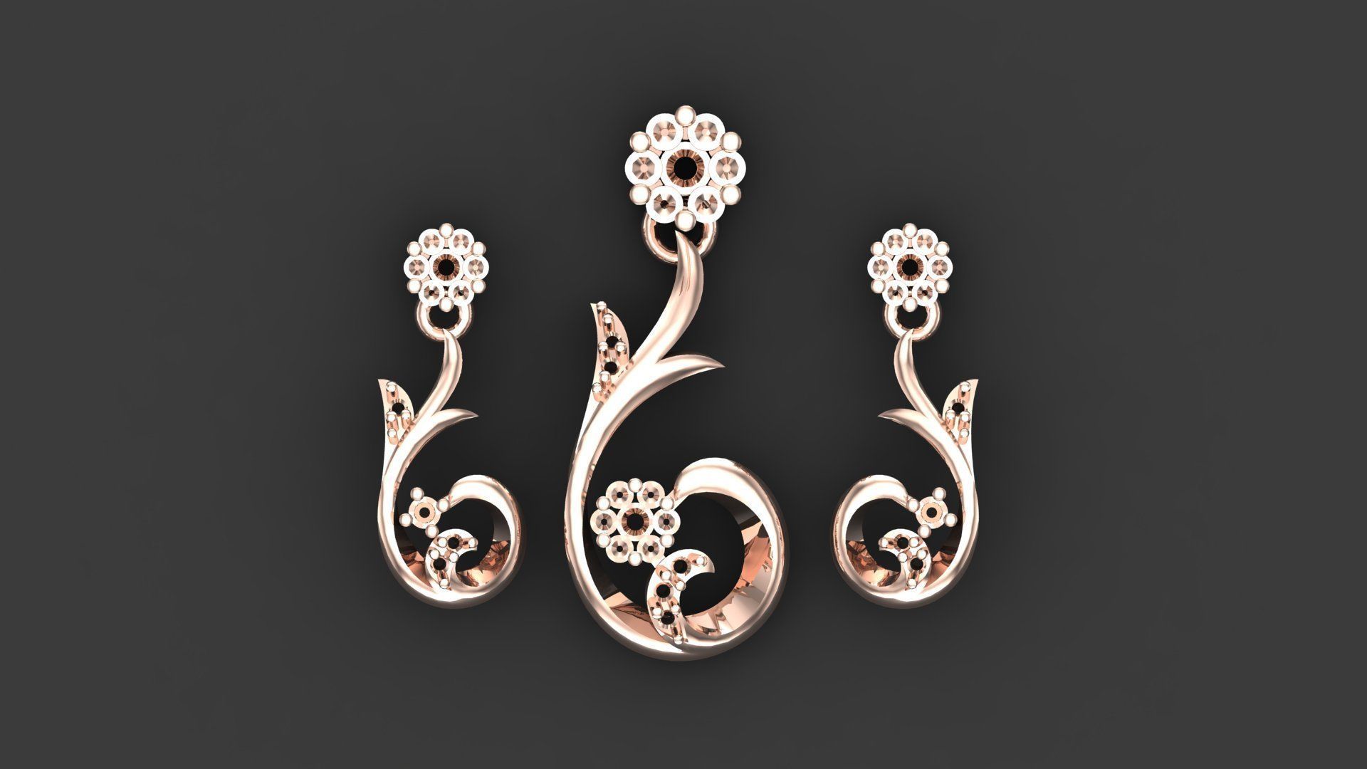 Women pendant 3D print model 3D print model_2