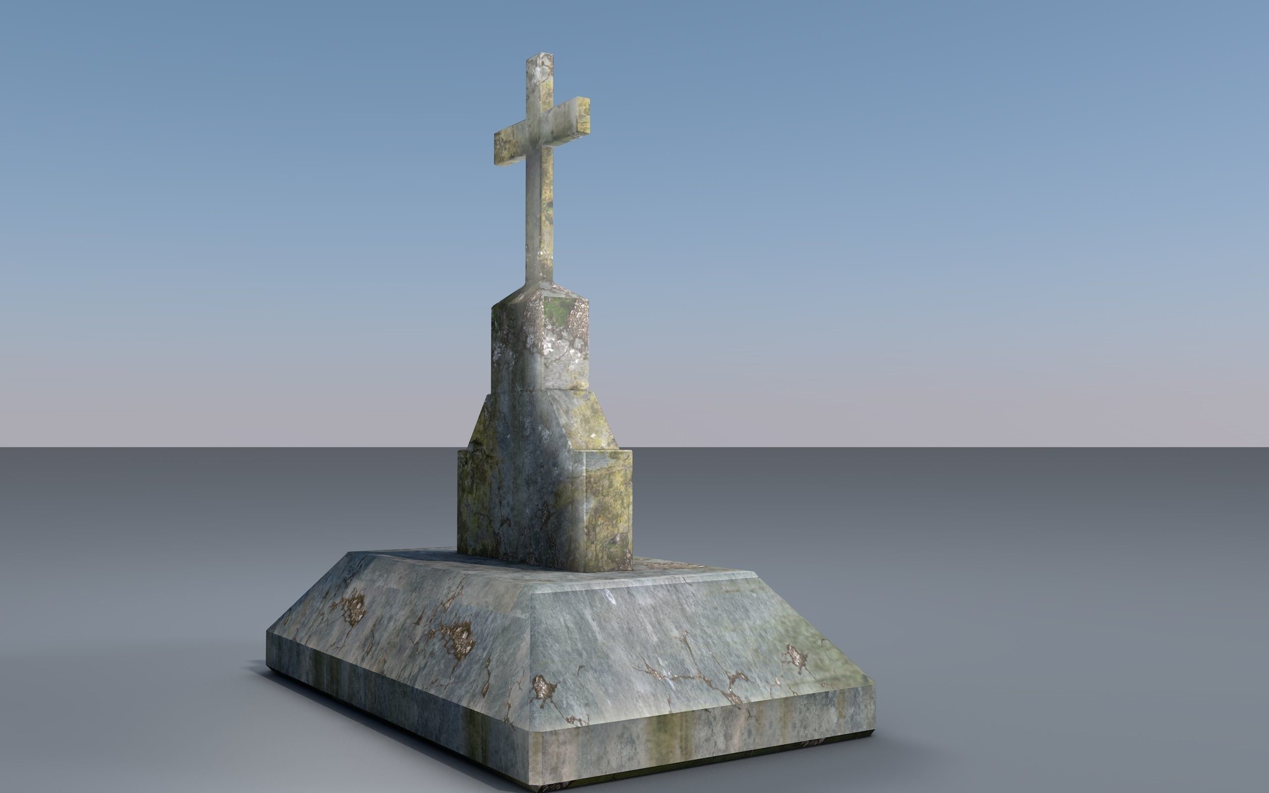 Cemetery 3d model Low-poly 3D model_5