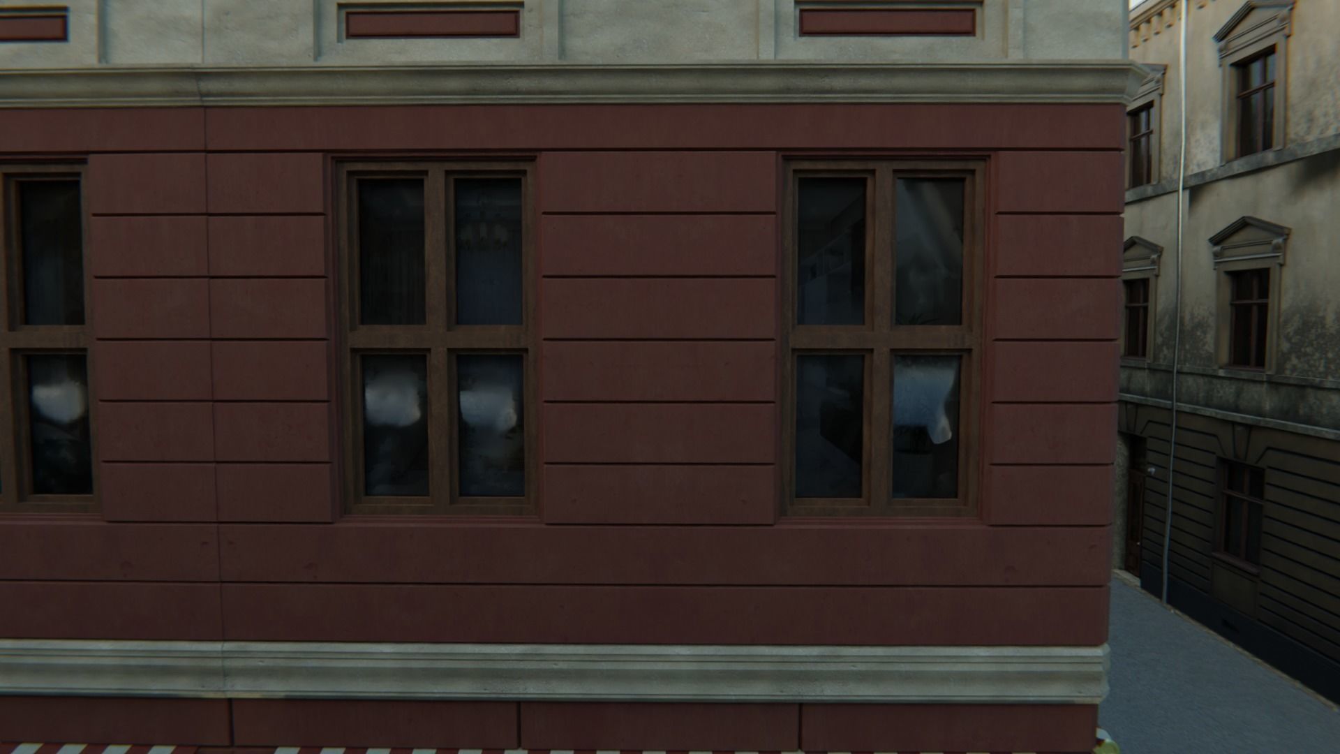 Building modular european old id 3 Low-poly 3D model_8