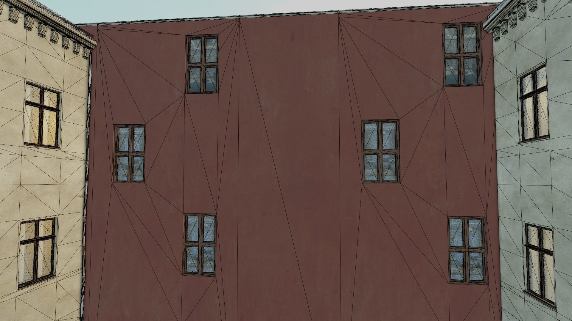 Building modular european old id 3 Low-poly 3D model_19