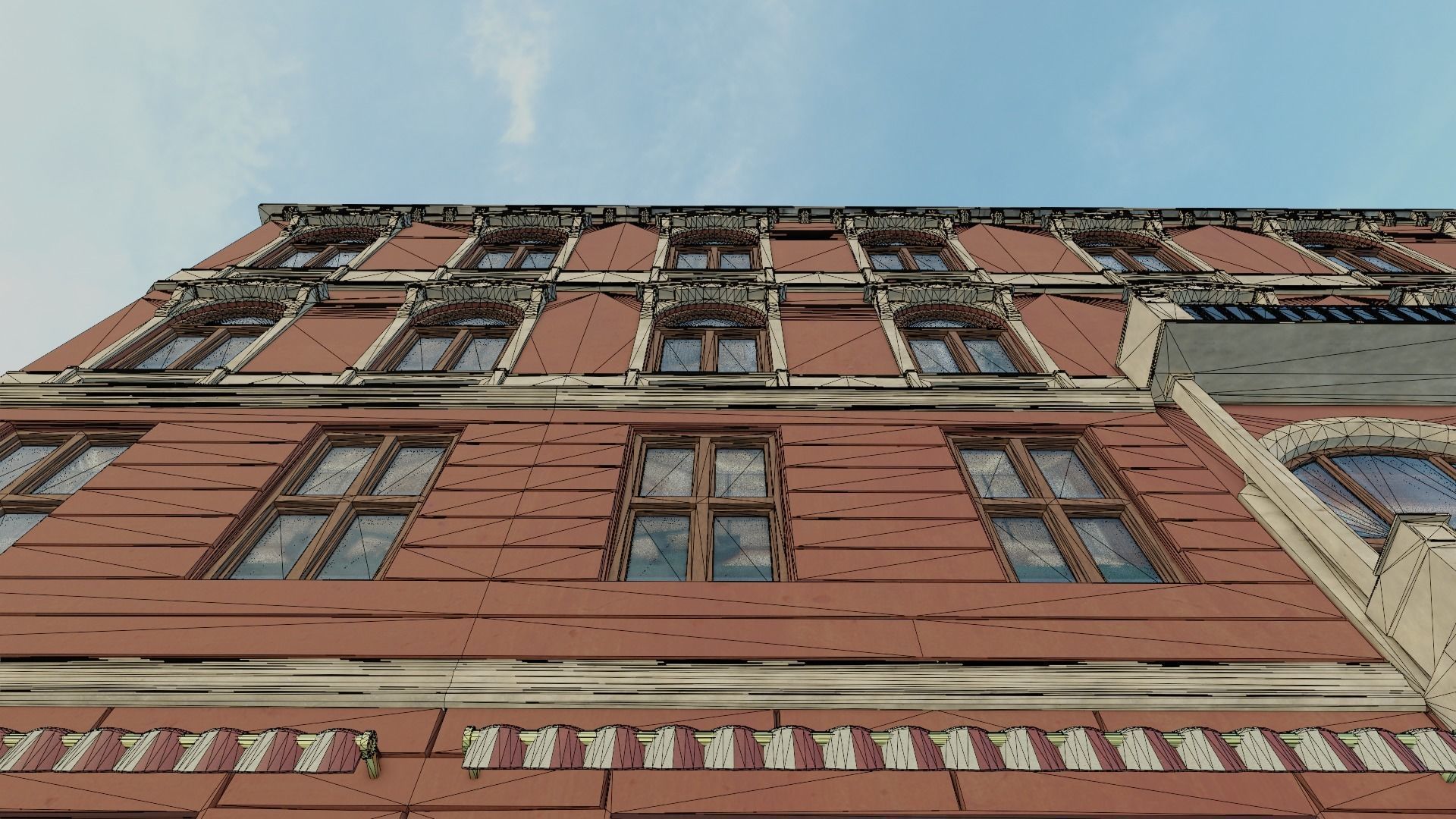 Building modular european old id 3 Low-poly 3D model_31