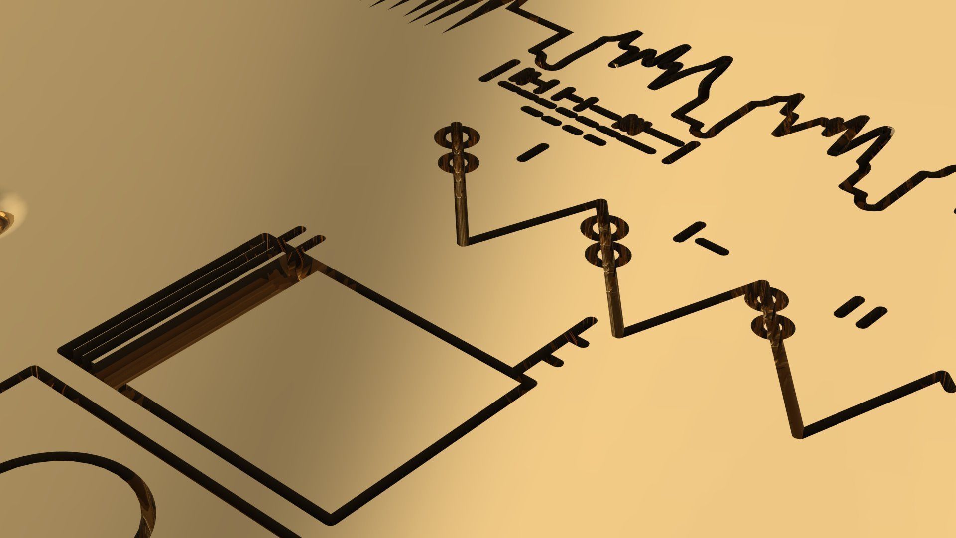 Voyager Golden Record Pendant 3D print model_4