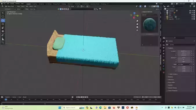 bedroom interrior bed 