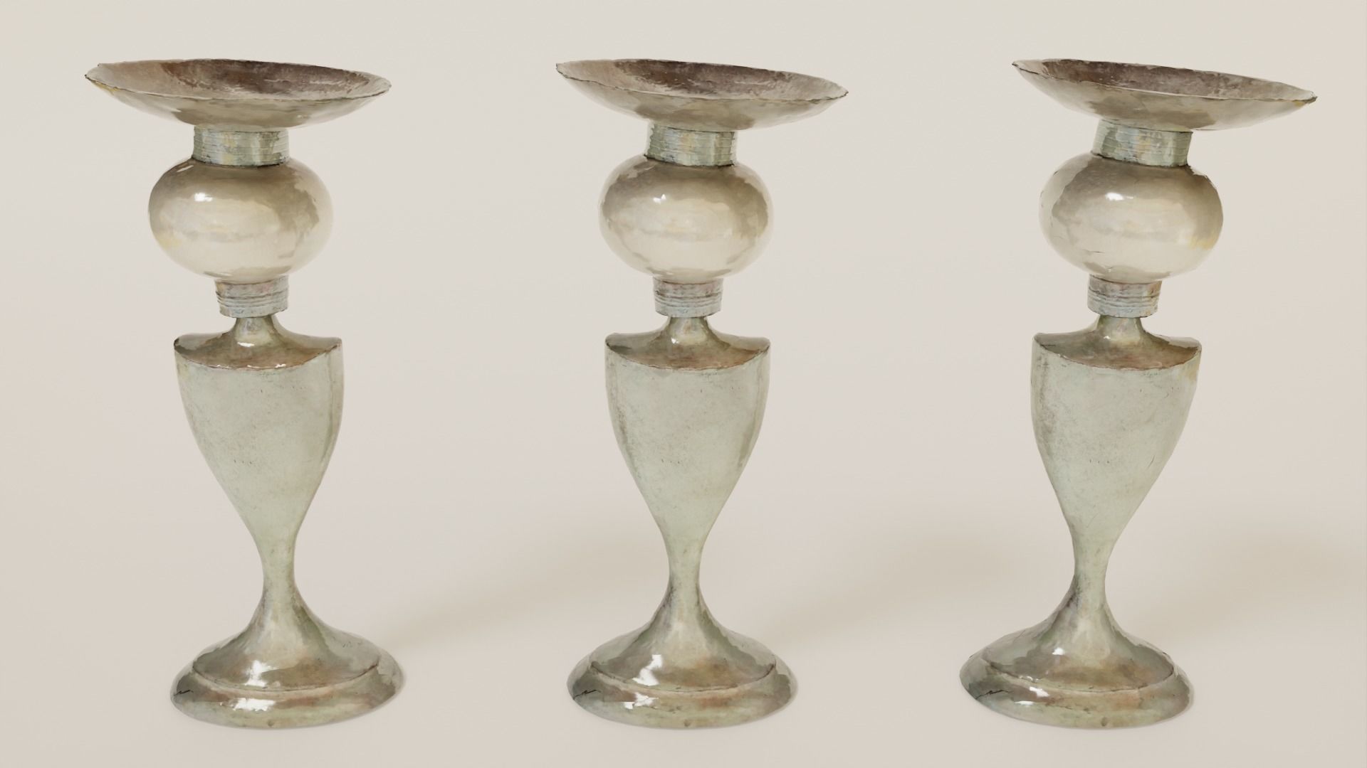 Photogrammetry Scanned Decorative Object Realistic Low-poly 3D model_3