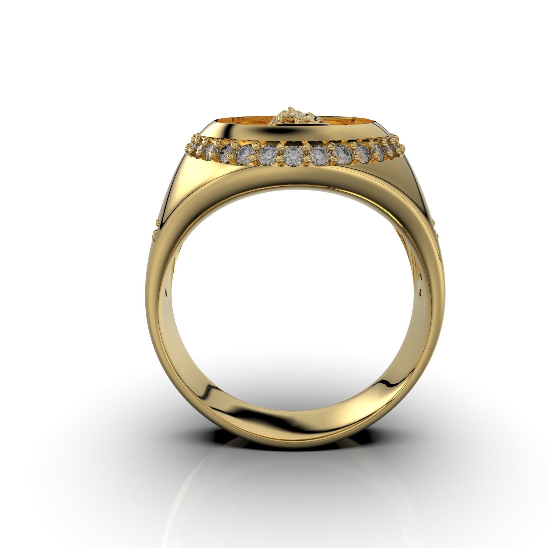 Virgin of Guadalupe ring 3D print model_2